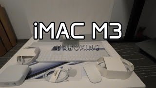 Unboxing iMAC M3 in 2024 [upl. by Padraic]