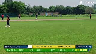 Live Cricket Match  South Delhi STRIKERS vs Relx India Pvt Ltd  31Aug24 0722 AM 20  Punia frie [upl. by Ehttam722]