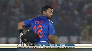 Virat Kohli 100 52 vs Australia 2nd ODI 2013 Jaipur Extended Highlights [upl. by Cynde]