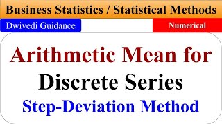 Questions of Assumed Mean MethodcorrelationDream Maths [upl. by Martie]