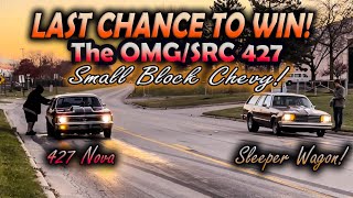 OMGSRC 427 Small Block Nova VS SLEEPER G BODY WAGON ON THE STREET [upl. by Montague274]