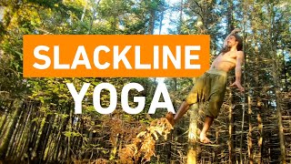 Slackline Yoga Sequence by Julien Desforges [upl. by Oeramed]