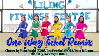 ONE WAY TICKET REMIX  Yoon Eunju Lee Hee Suk Yoon Boknam amp Park Yujin KOR  LineDance Yva [upl. by Hinman752]