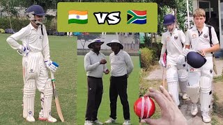 My First Cricket Match 🏏 INDIA 🇮🇳 vs 🇿🇦 South Africa 💙💚 cricket match dailyvlog [upl. by Lytsirk]