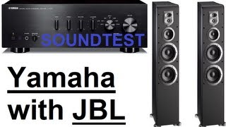 Yamaha AS300 with JBL ES80 BK  Soundtest [upl. by Seugram]