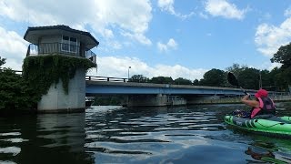 Kayak drop on Weems creek Tucker Street  Annapolis MD [upl. by Naimaj185]