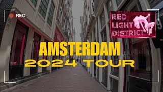 RED LIGHT DISTRICT 4K Cycle Tour  Amsterdam 2024 🇳🇱 [upl. by Norabel]