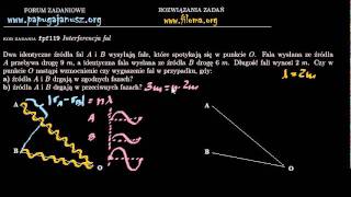 fpf119  Interferencja fal  Zadanie z fizyki  filomaorg [upl. by Gnouc]