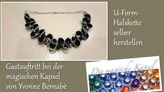 DIYUFormHalskette aus Nespressokapseln  Kapsel Schmuck Anleitung  die magische Kaffee Kapsel [upl. by Natalina7]