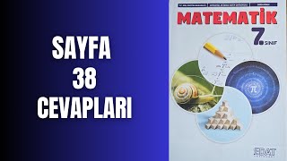 7SINIF MATEMATİK KİTABI SAYFA 38 CEVAPLARI [upl. by Elleinwad]