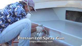 Spraying Gelcoat On Boats [upl. by Mylo]