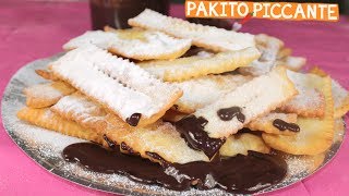 CHIACCHIERE di CARNEVALE troppo buone • Ricetta di Pakitopiccante [upl. by Nerland]