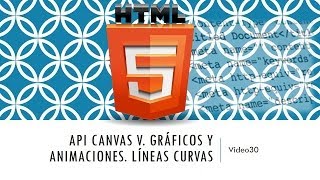 Curso HTML 5 API Canvas V Trazados curvos Vídeo 30 [upl. by Chubb]