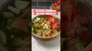 DELICIOUS STRAWBERRY BALSAMIC VINAIGRETTE  HOMEMADE SALAD DRESSING  EASY SALAD DRESSING [upl. by Lalo612]