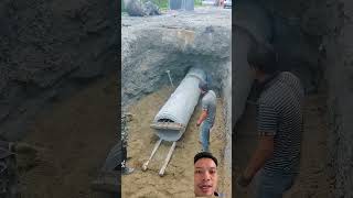 Ống ngầm construction pipelinework smartworkers smarttools xuhuong shortsviral [upl. by Kcirttap]