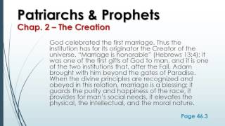 Patriarchs amp Prophets  Chapter 2  The Creation Audio  Text synched [upl. by Nosauq812]