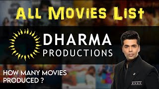 Dharma Productions All Movies List 2021 [upl. by Elane941]