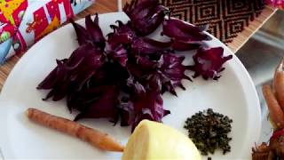 Hibiscus Tea Cold Brew  Roselle Tea Recipe  Fresh Hibiscus Tea Recipe  Benefits [upl. by Zulch]