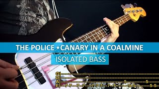 The Police  Canary in a coalmine  bass cover  playalong with TAB [upl. by Thormora]