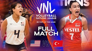 🇺🇸 USA vs 🇹🇷 TUR  Full Match  Semifinals  Womens VNL 2023 [upl. by Bax]