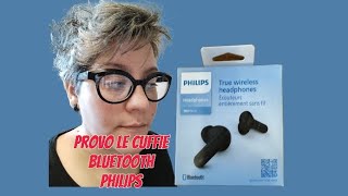 RECENSIONE CUFFIE BLUETOOTH PHILIPS [upl. by Laurette470]