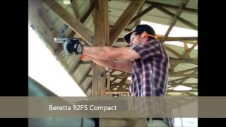 XDS 45 ACP vs Beretta Compact 92FS 9mm [upl. by Garik]