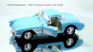 5316D 1957 Chevy Corvette Kinsmart 134 Diecast Wholesale [upl. by Alva]