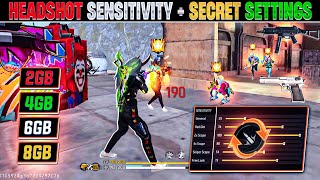 Free Fire Max Auto Headshot Trick 2023 Sensitivity  2gb 4gb 6gb Ram Headshot Sensitivity Setting [upl. by Ahen693]