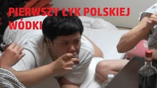 Japończyk pije polską wódkę po raz pierwszy [upl. by Nnaeiram376]