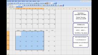 3 Month Calendar Template for Excel  An exercise to teach kids Excel [upl. by Roumell]