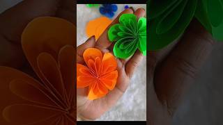 Cute flower tutorial🏵️yt shorts youtubeshorts ytshorts viralshorts diy flowermaking tutorial [upl. by Skill]