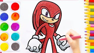 Como DIBUJAR a KNUCKLES  Sonic the Hedgehog How to draw Knuckles [upl. by Cud379]