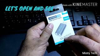 HOW TO USE MOBILE EARPHONE ON PC DESKTOP  VENTION USB SOUND CARD UNBOXING  REVIEW [upl. by Audry]