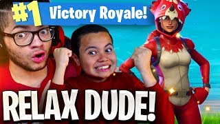 SURPRISING 9 YEAR OLD BROTHER WITH NEW SKIN HIS REACTION WAS PRICELESS 😂 FORTNITE BATTLE ROYALE [upl. by Siahc]