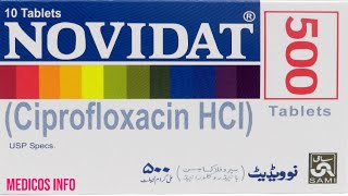 Ciprofloxacin 500mg  Ciprofloxacin 500mg benefits uses in urdu  novidat 500mg tablet uses in urdu [upl. by Heng502]