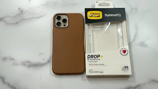 OtterBox Symmetry Clear Series Case for iPhone 12 Pro Max Unboxing and Review [upl. by Joane]