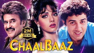 Chaalbaaz  Hindi Full Movie  Sunny Deol  Sridevi  Rajnikant  Anupam Kher  Hindi Comedy Movies [upl. by Glad]