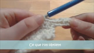 Cours de crochet N°09  Augmentation de plusieurs mailles en début de rang [upl. by Boles]