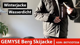 GEMYSE Berg Skijacke Herren Wasserdicht Winddichte Fleece OutdoorWinterjacke mit Kapuze  Unboxing [upl. by Oisorbma]