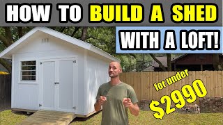 How to Build a Shed 12x12 with a Loft [upl. by Hesta]