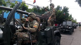 DESFILE MILITAR 15 DE SEPTIEMBRE 2018 EL SALVADOR  VEHICULOS Y ARMAMENTO [upl. by Pietro472]