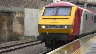 Footex 1Z90 With Virgin Trains DVT No 82126 Leading at Kings Cross 19th December 2012m2ts [upl. by Artinek]