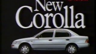 Toyota Corolla 1994 Australian TV ad  quotThe really roomy new Corollaquot sedan version [upl. by Vaules519]