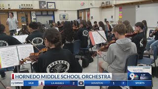 Awardwinning Hornedo Middle School Orchestra hosts final concert [upl. by Leterg]