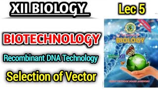 Techniques applied for Selection of Vector lec 5  Recombinant DNA Technology class 12 [upl. by Anafetse]