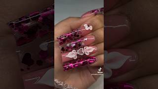 Valentine’s Day acrylic nails 💖 [upl. by Dloniger]