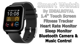 IDEALROYAL Touch Screen Smartwatch [upl. by Lener]