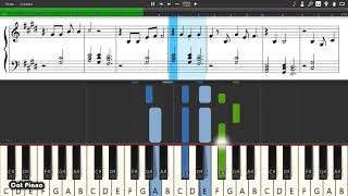 Haim  Gasoline  Piano tutorial and cover Sheets  MIDI [upl. by Ulphiah355]