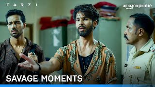 Savage Moments Counted ft Farzi  Shahid Kapoor Vijay Sethupathi Kay Kay Menon  Prime Video IN [upl. by Idissac]