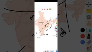 india map kaise sikhe  part2   indian geography geography india ssc railway indiamap map [upl. by Cormick787]